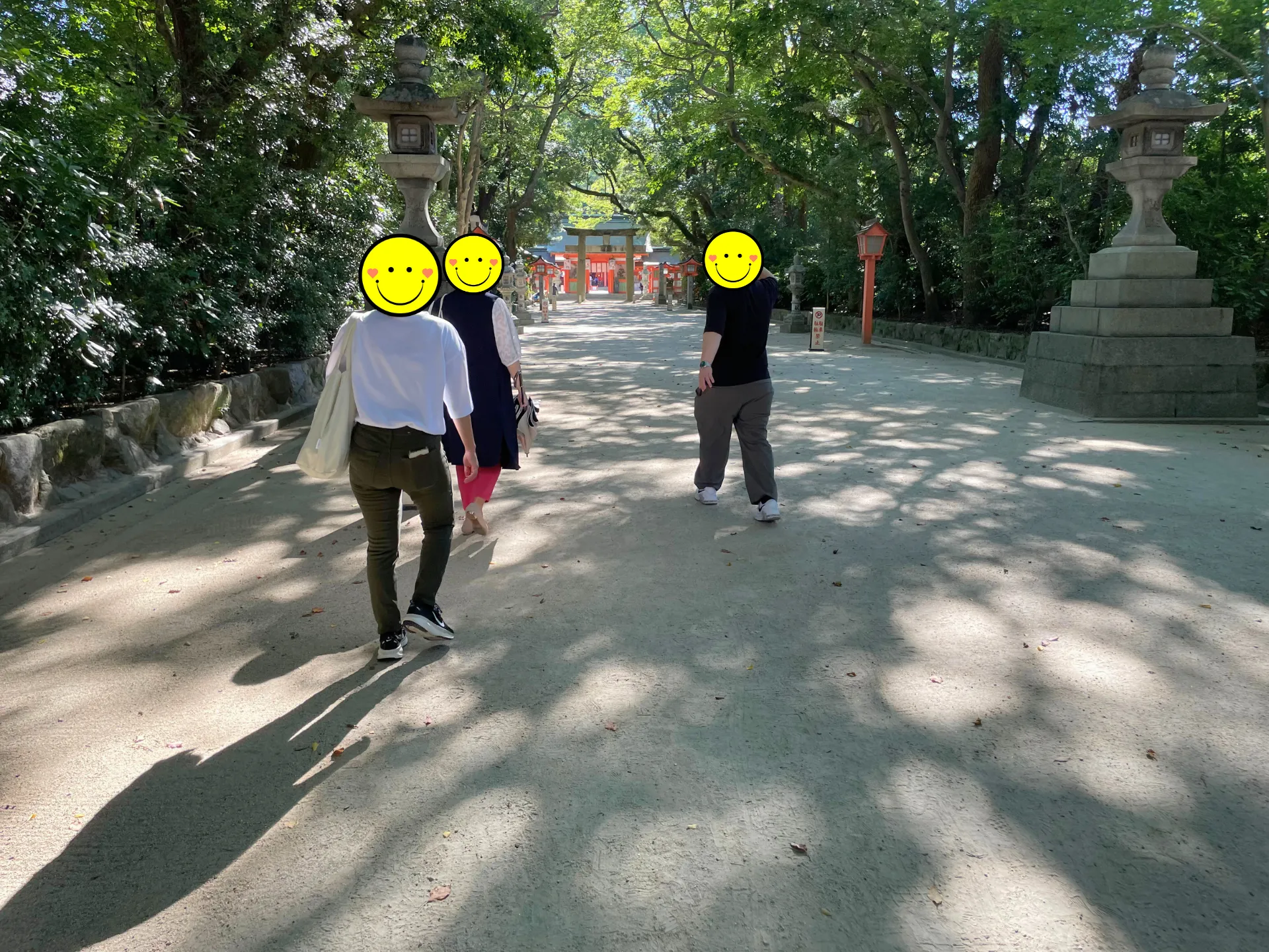 朝参拝ウォーキング