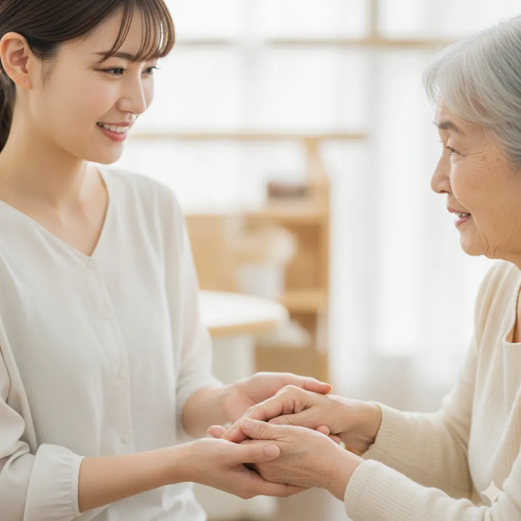 手を握り合うイラスト（共感）